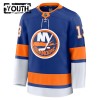 New York Islanders Fanatics Premium Mathew Barzal 2024-25 Heim Blau Trikot - Kinder